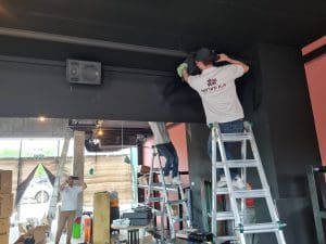 התקנת מערכת הגברה לסטודיו לאימונים דיווה תל אביב