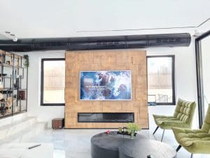 מערכת סאונד ביתית התקנת רמקולים בסלון